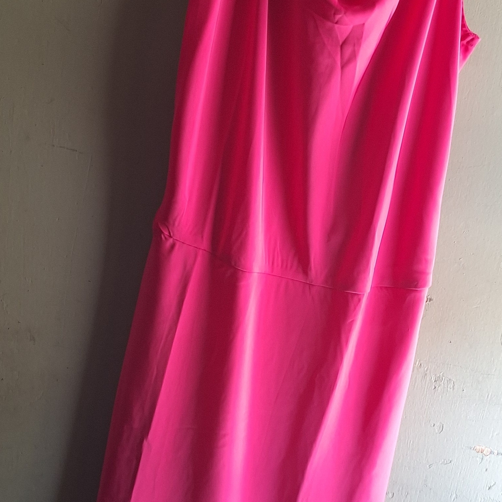 Sleeveless Hot Pink Maxi Dress
